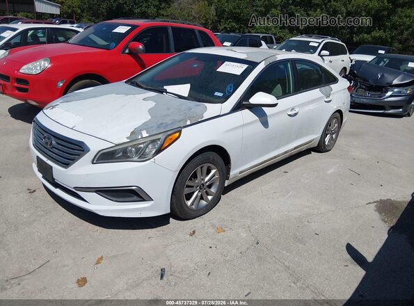 5NPE24AF4HH443597 2017 HYUNDAI SONATA Белый Передняя левая четверть