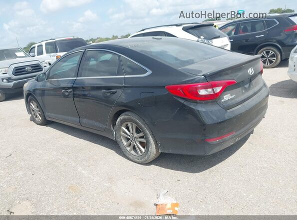 5NPE24AF4HH453868 2017 HYUNDAI SONATA Black Trasero izquierdo