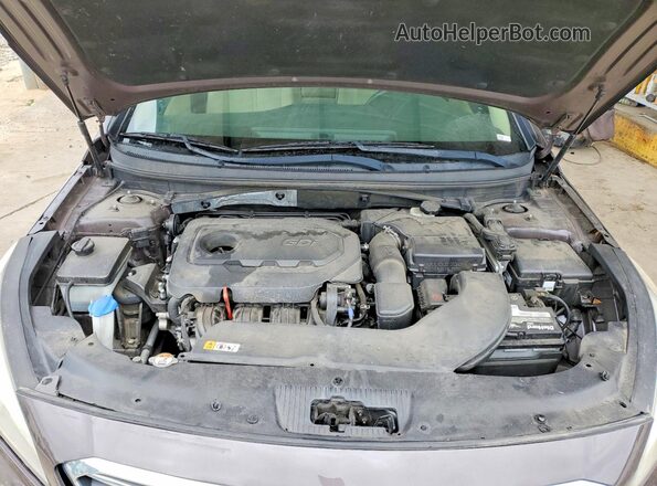 5NPE24AF4HH462506 2017 HYUNDAI SONATA Brown უკანა სალონის ხედი