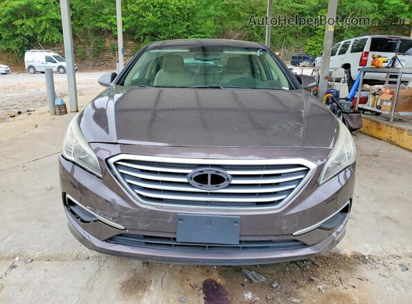 5NPE24AF4HH462506 2017 HYUNDAI SONATA Brown წინა ხედი