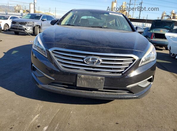 5NPE24AF4HH473358 2017 HYUNDAI SONATA Black Вид спереду