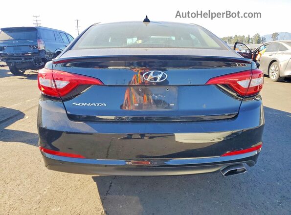 5NPE24AF4HH473358 2017 HYUNDAI SONATA Black Вид ззаду