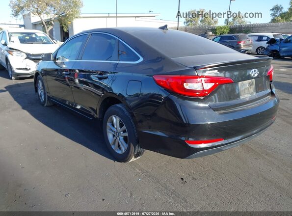 5NPE24AF4HH503684 2017 HYUNDAI SONATA Черный Задняя левая четверть