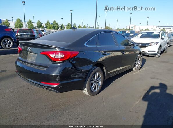 5NPE24AF4HH503684 2017 HYUNDAI SONATA Черный Задняя правая четверть