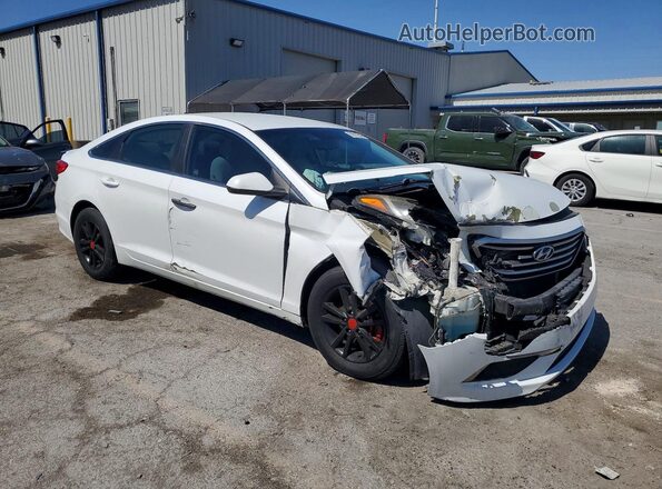 5NPE24AF4HH507735 2017 HYUNDAI SONATA White Przód prawy