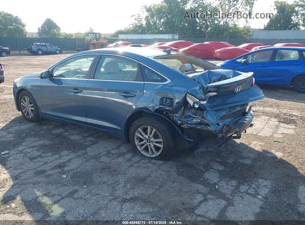 5NPE24AF4HH510201 2017 HYUNDAI SONATA Light Blue Задня ліва чверть