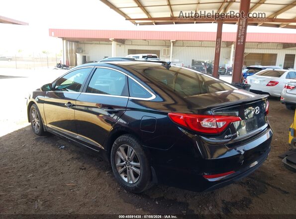 5NPE24AF4HH522851 2017 HYUNDAI SONATA Black Հետևի ձախ