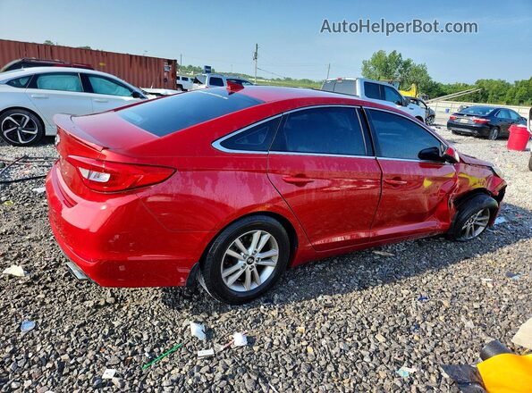 5NPE24AF4HH523241 2017 HYUNDAI SONATA Красный Задняя правая четверть