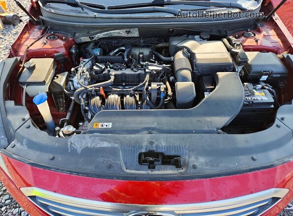 5NPE24AF4HH523241 2017 HYUNDAI SONATA Красный Вид задней части салона