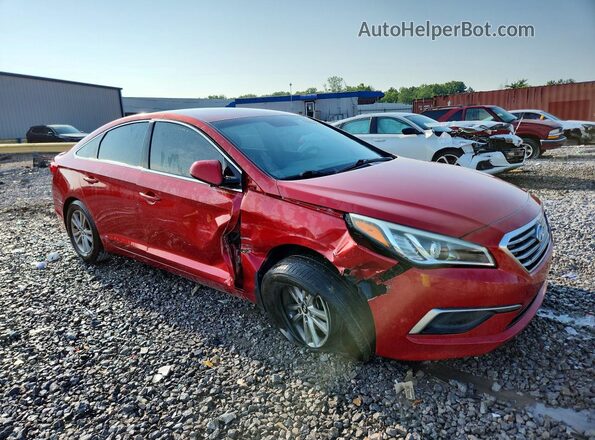 5NPE24AF4HH523241 2017 HYUNDAI SONATA Красный Передняя правая четверть