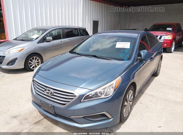 5NPE24AF4HH531131 2017 HYUNDAI SONATA Turquoise Դիմացի տեսք