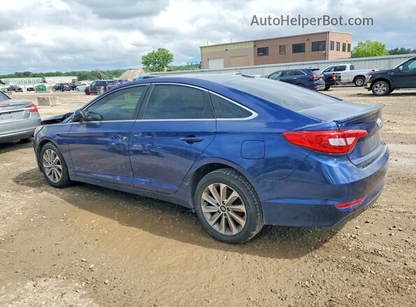 5NPE24AF4HH556031 2017 HYUNDAI SONATA Синий Задняя левая четверть
