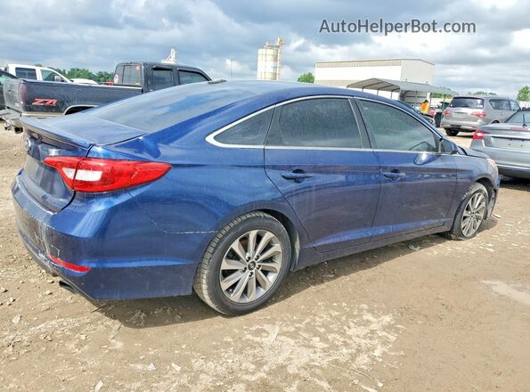 5NPE24AF4HH556031 2017 HYUNDAI SONATA Синий Задняя правая четверть