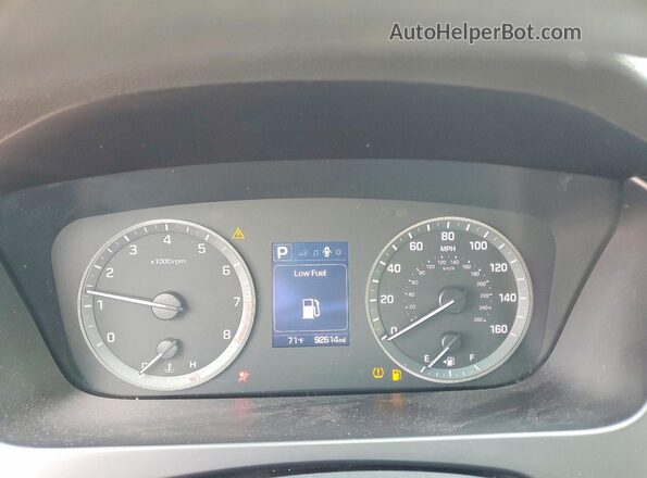 5NPE24AF4HH556031 2017 HYUNDAI SONATA Синий Вид щитка приборов