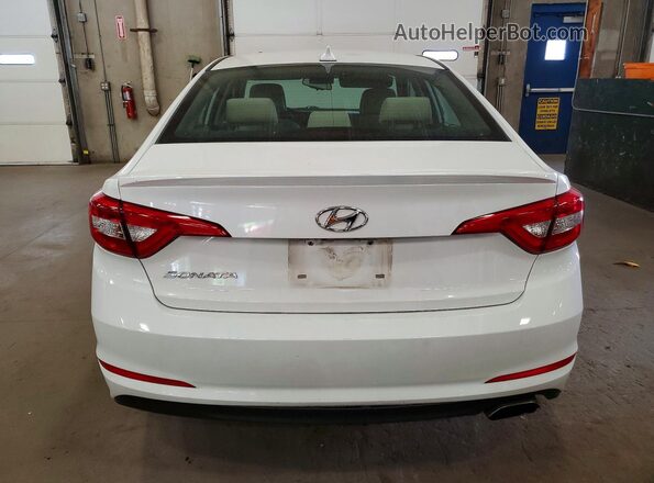 5NPE24AF4HH576814 2017 HYUNDAI SONATA White Հետևի տեսք