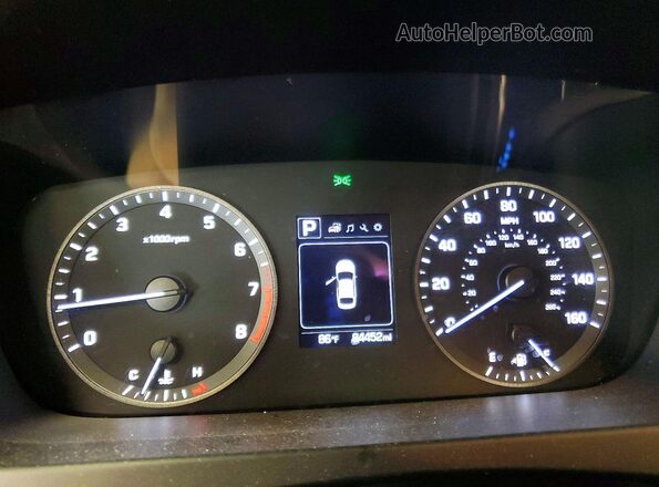 5NPE24AF4HH576814 2017 HYUNDAI SONATA White Սարքավորումների վահանակի տեսք