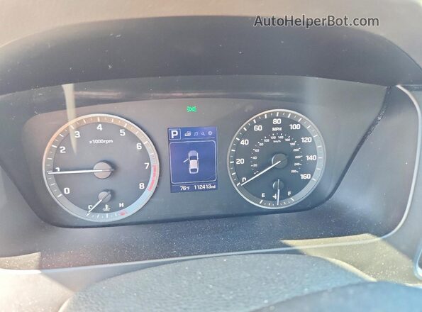 5NPE24AF4HH578904 2017 HYUNDAI SONATA Blue ხელსაწყოთა პანელის ხედი