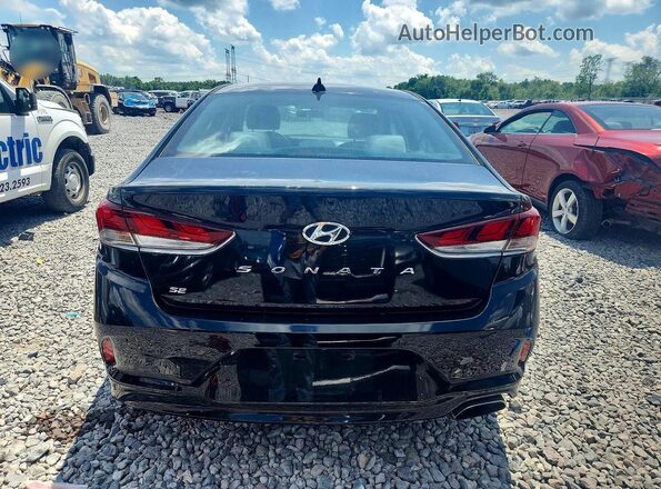 5NPE24AF4JH598415 2018 HYUNDAI SONATA Black Rear view