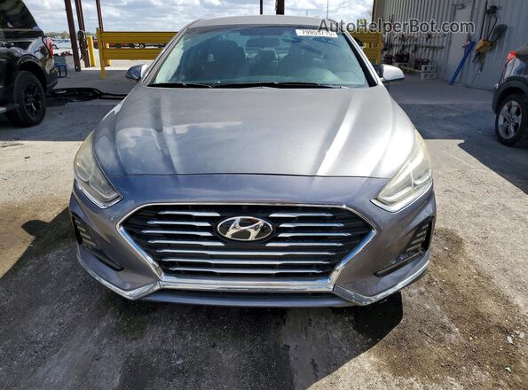 5NPE24AF4JH614144 2018 HYUNDAI SONATA Gray Front view