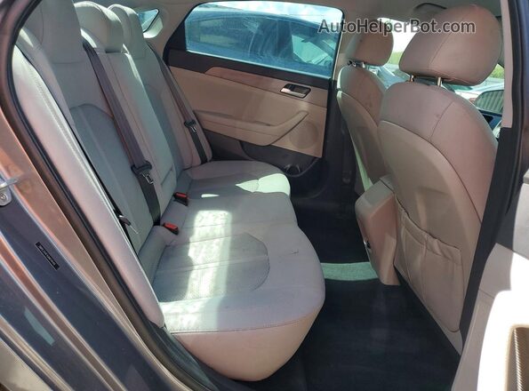 5NPE24AF4JH614144 2018 HYUNDAI SONATA Gray Rear seats view