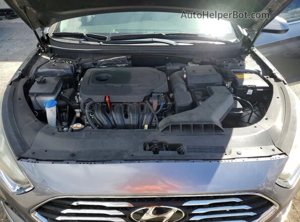 5NPE24AF4JH614144 2018 HYUNDAI SONATA Gray Rear interior view