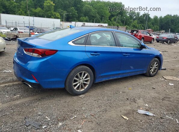 5NPE24AF4JH614886 2018 HYUNDAI SONATA Blue Tył prawy