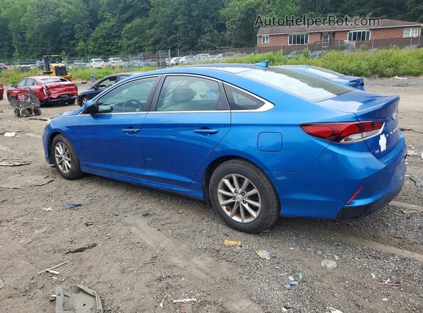 5NPE24AF4JH614886 2018 HYUNDAI SONATA Blue Tył lewy