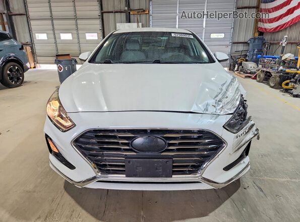 5NPE24AF4JH629338 2018 HYUNDAI SONATA White Դիմացի տեսք