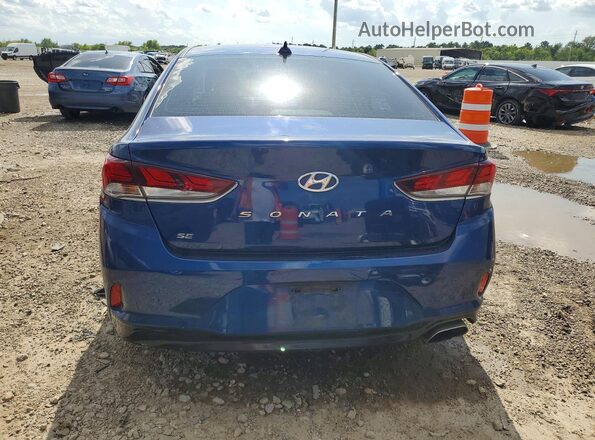 5NPE24AF4JH632207 2018 HYUNDAI SONATA Синий Вид сзади