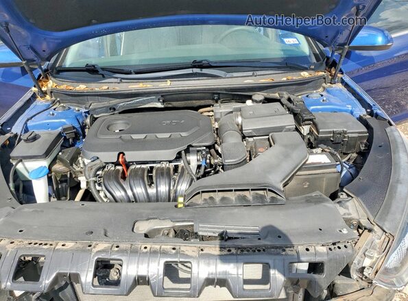 5NPE24AF4JH632207 2018 HYUNDAI SONATA Синий Вид задней части салона