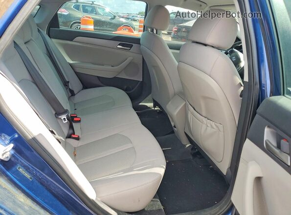 5NPE24AF4JH632207 2018 HYUNDAI SONATA Синий Вид задних сидений