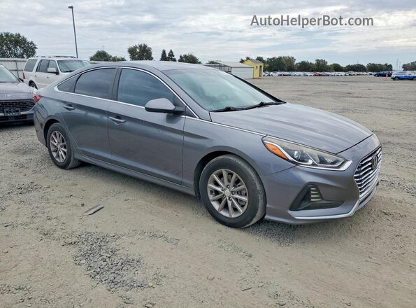 5NPE24AF4JH655096 2018 HYUNDAI SONATA Gray Передня права чверть