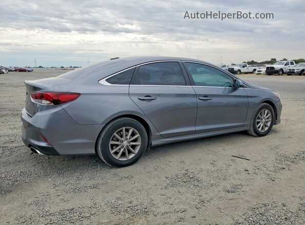 5NPE24AF4JH655096 2018 HYUNDAI SONATA Gray Задня права чверть