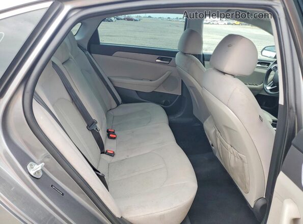 5NPE24AF4JH655096 2018 HYUNDAI SONATA Gray Вид задніх сидінь