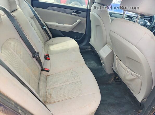 5NPE24AF4JH655874 2018 HYUNDAI SONATA Blue უკანა სავარძლების ხედი