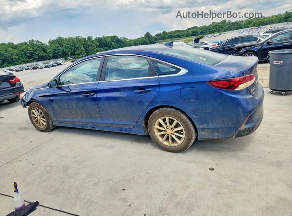 5NPE24AF4JH655874 2018 HYUNDAI SONATA Blue უკანა მარცხენა