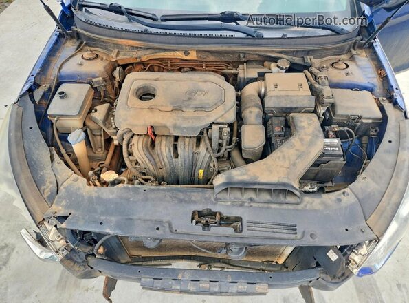 5NPE24AF4JH655874 2018 HYUNDAI SONATA Blue უკანა სალონის ხედი