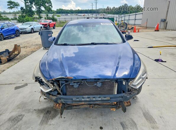 5NPE24AF4JH655874 2018 HYUNDAI SONATA Blue წინა ხედი