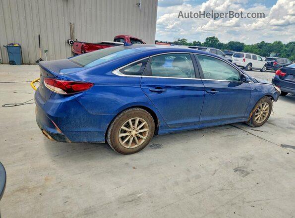 5NPE24AF4JH655874 2018 HYUNDAI SONATA Blue უკანა მარჯვენა