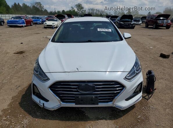 5NPE24AF4JH662467 2018 HYUNDAI SONATA White Դիմացի տեսք
