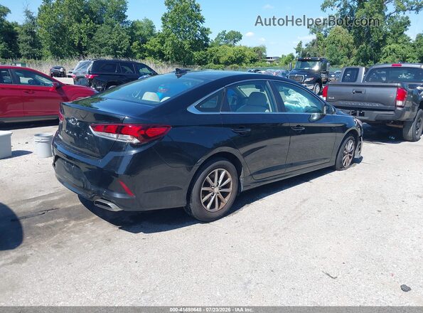 5NPE24AF4JH665983 2018 HYUNDAI SONATA Черный Задняя правая четверть