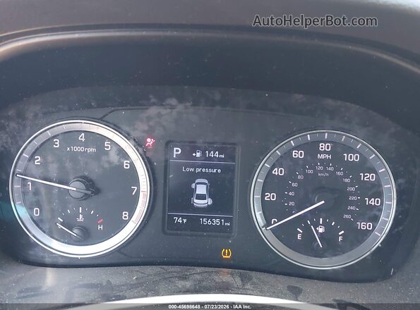 5NPE24AF4JH665983 2018 HYUNDAI SONATA Черный Вид задних сидений