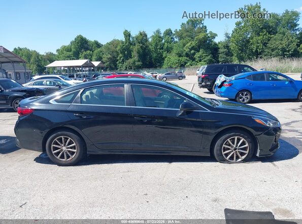 5NPE24AF4JH665983 2018 HYUNDAI SONATA Черный Вид задней части салона