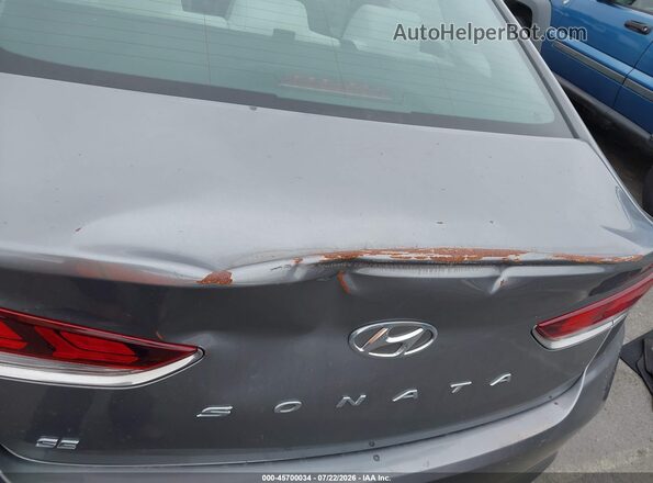 5NPE24AF4JH677034 2018 HYUNDAI SONATA Gray წინა ხედი