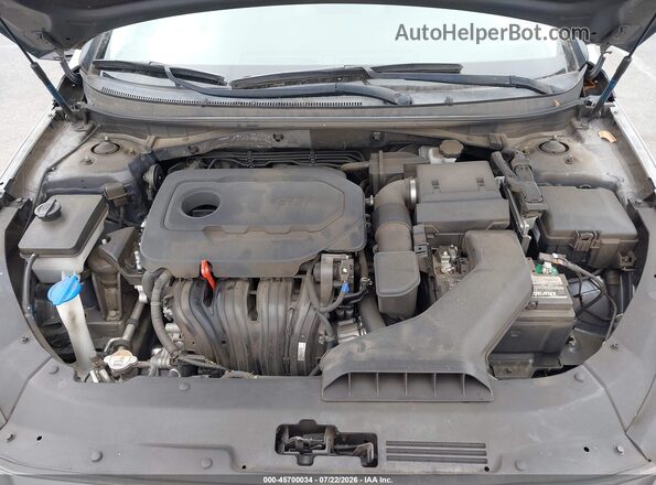 5NPE24AF4JH677034 2018 HYUNDAI SONATA Gray უკანა ხედი
