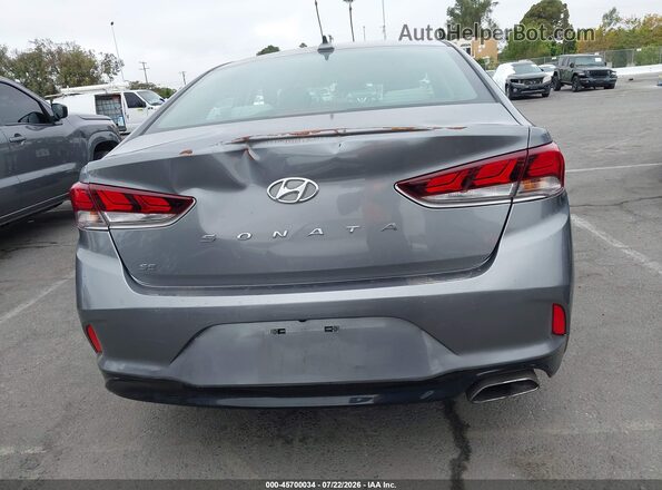 5NPE24AF4JH677034 2018 HYUNDAI SONATA Gray 