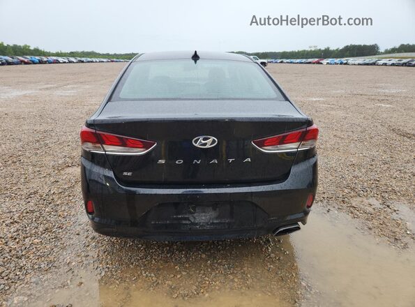5NPE24AF4JH725227 2018 HYUNDAI SONATA Black Հետևի տեսք