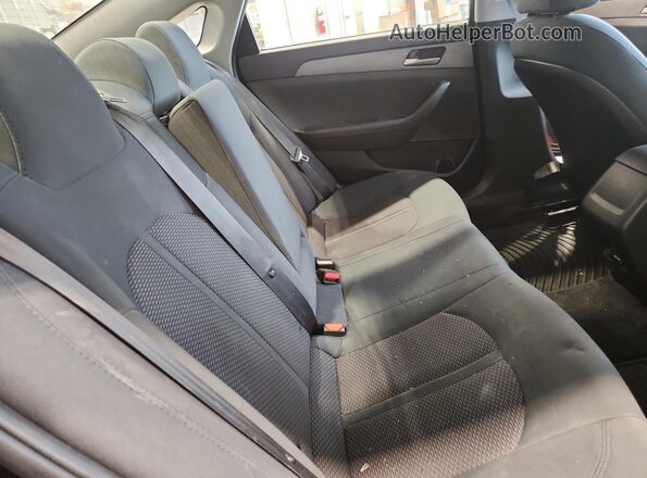 5NPE24AF4JH725227 2018 HYUNDAI SONATA Black Հետևի նստատեղերի տեսք