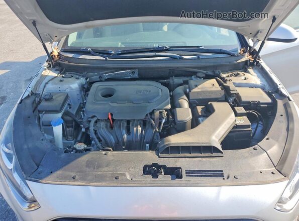 5NPE24AF4KH790211 2019 HYUNDAI SONATA Silver უკანა სალონის ხედი