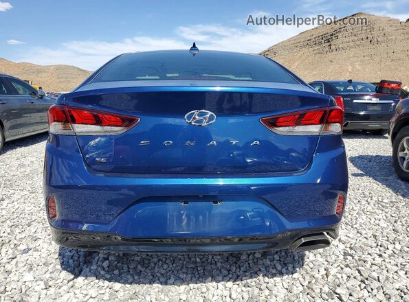 5NPE24AF4KH794338 2019 HYUNDAI SONATA Синий Вид сзади